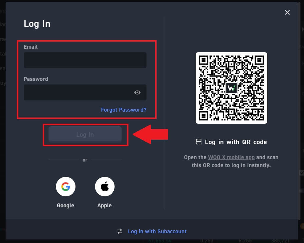 Ինչպես մուտք գործել և դուրս գալ WOO X-ից Ինչպես մուտք գործել և դուրս գալ WOO X-ից