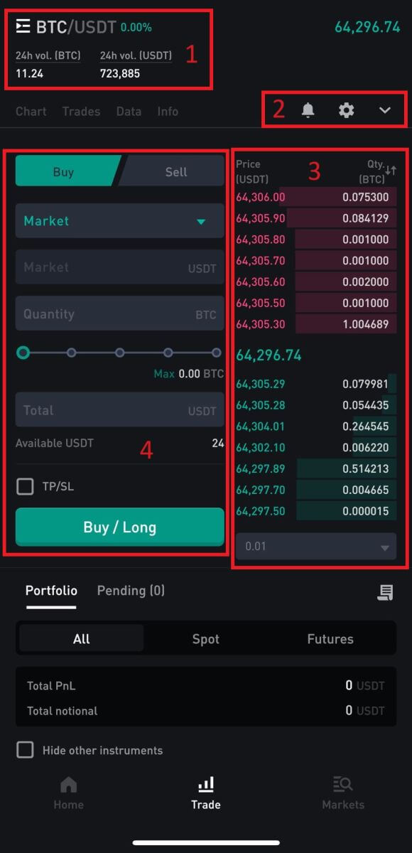របៀបធ្វើពាណិជ្ជកម្ម Crypto នៅលើ WOO X