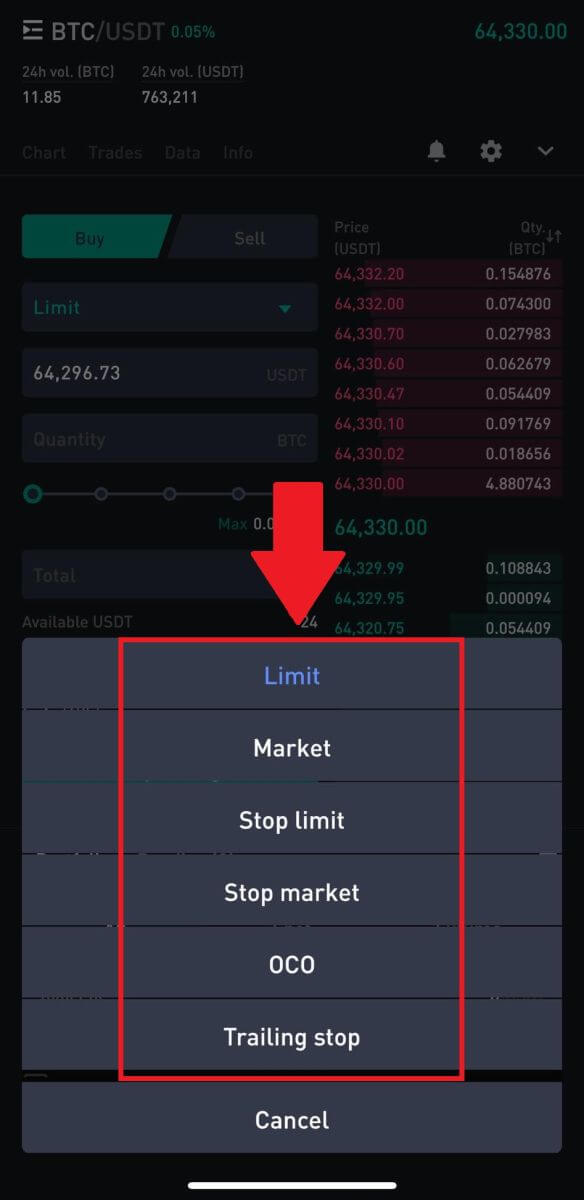 របៀបធ្វើពាណិជ្ជកម្ម Crypto នៅលើ WOO X